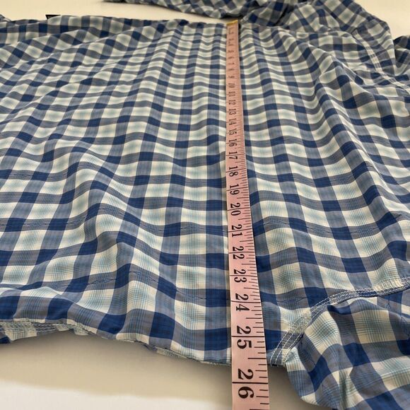 Orvis Western Shirt MENS XL Plaid Long Sleeve Button Down Nylon Fishing Hiking‎ - Picture 9 of 10